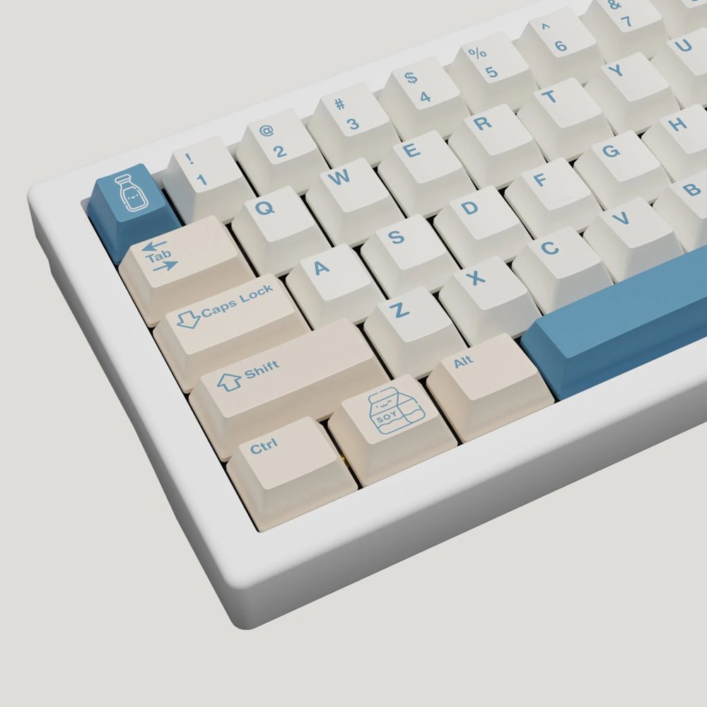 Picture of Soya Milk Design Keycaps and Mechanical Keyboard