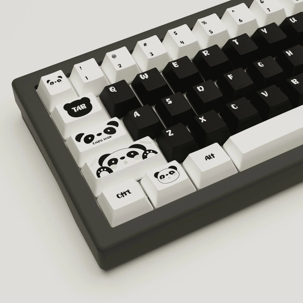 Panda Keyboard Olua Fang Cheng Mart. Panda Design Keycaps and Mechanical Keyboard
